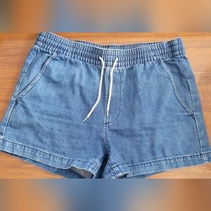 Gap drawstring jean shorts